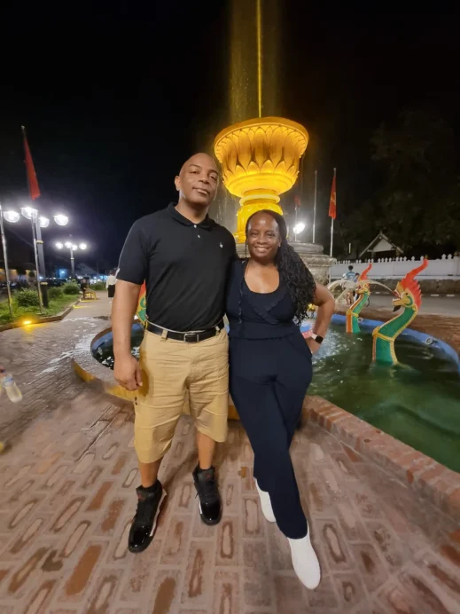 Steven, Stacey, food tour, Luang Prabang, Laos