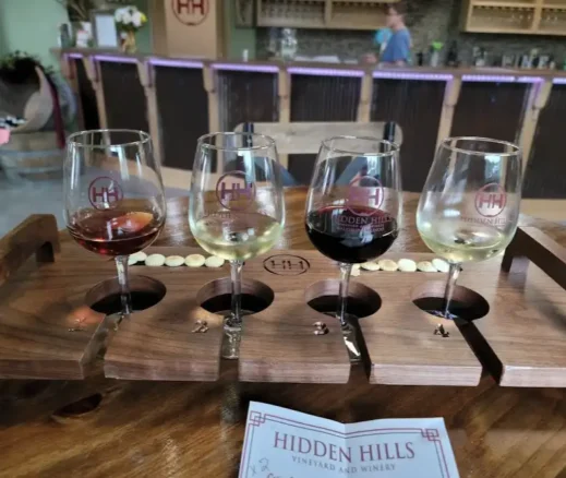 Hidden Hills Vineyard in Galesburg and Winery wines