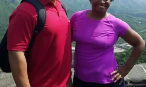 Stacey, Steven view, Great Wall of China, Beijing, China