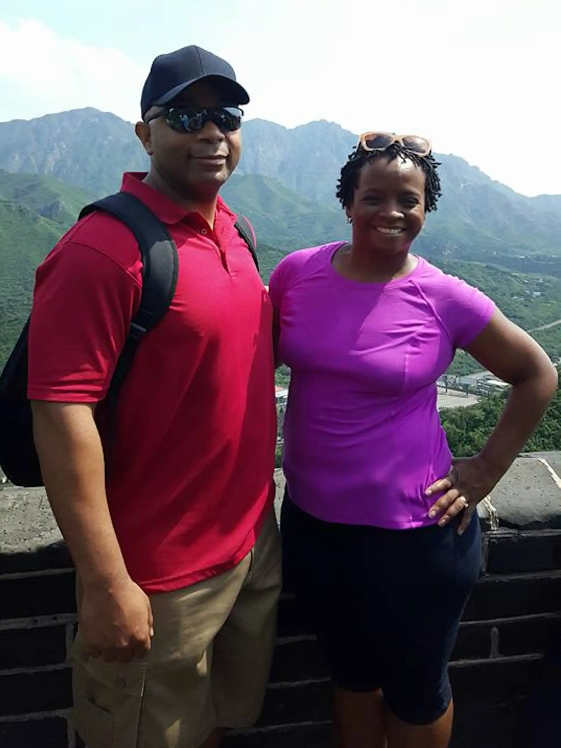 Stacey, Steven view, Great Wall of China, Beijing, China