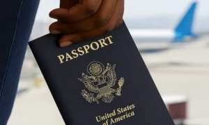 United States of America passport, airport