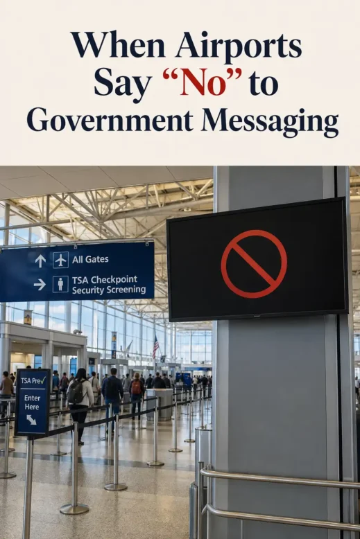 When Airports Say No to Government Messaging