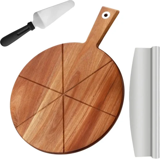 Amazon, 12 Inch Wood Pizza Board with Handle