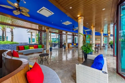 Fishermens Harbour Urban Resort lobby, Phuket, Thailand