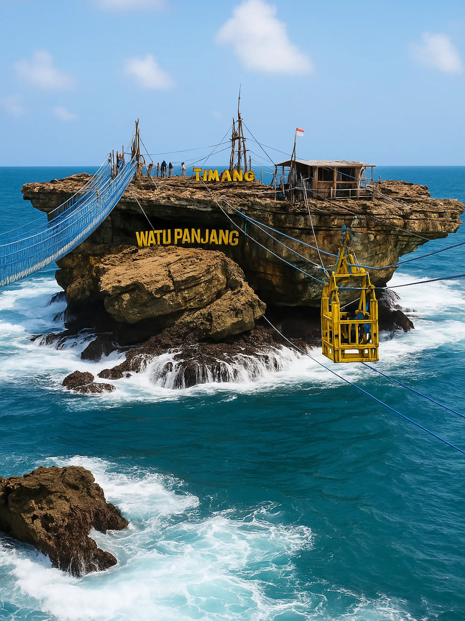 Pulau Watupanjang in Jogyakarta, Indonesia