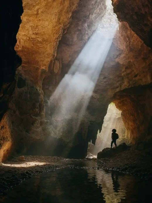 cave hiker, Jomblang Cave things to do Yogyakarta