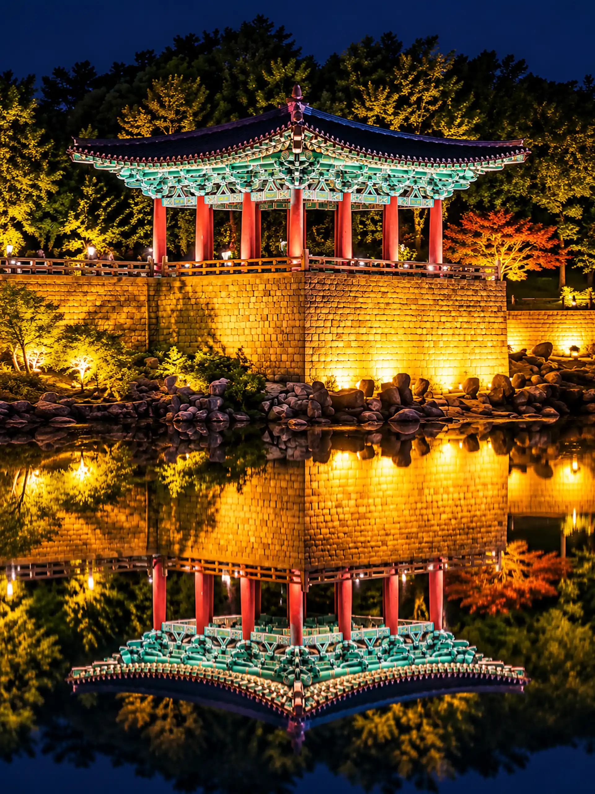 Donggung Palace and Wolji Pond Night, Gyeongju, South-Korea