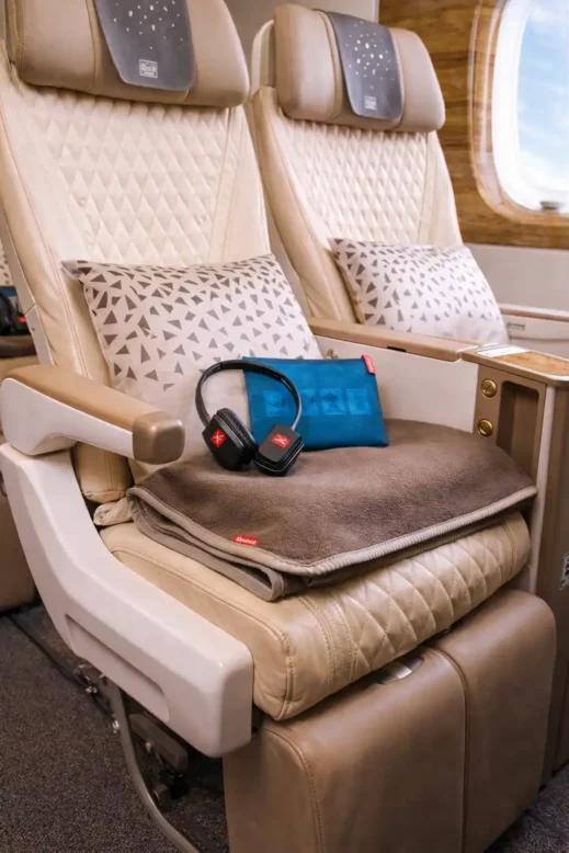 Premium Economy seats, window