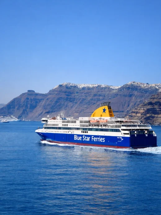 Blue Star Ferry in the Meditteranean Ocean