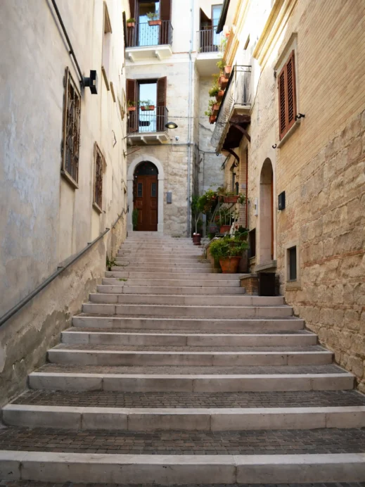 Stone Steps to Morning Quiet at a One Euro House