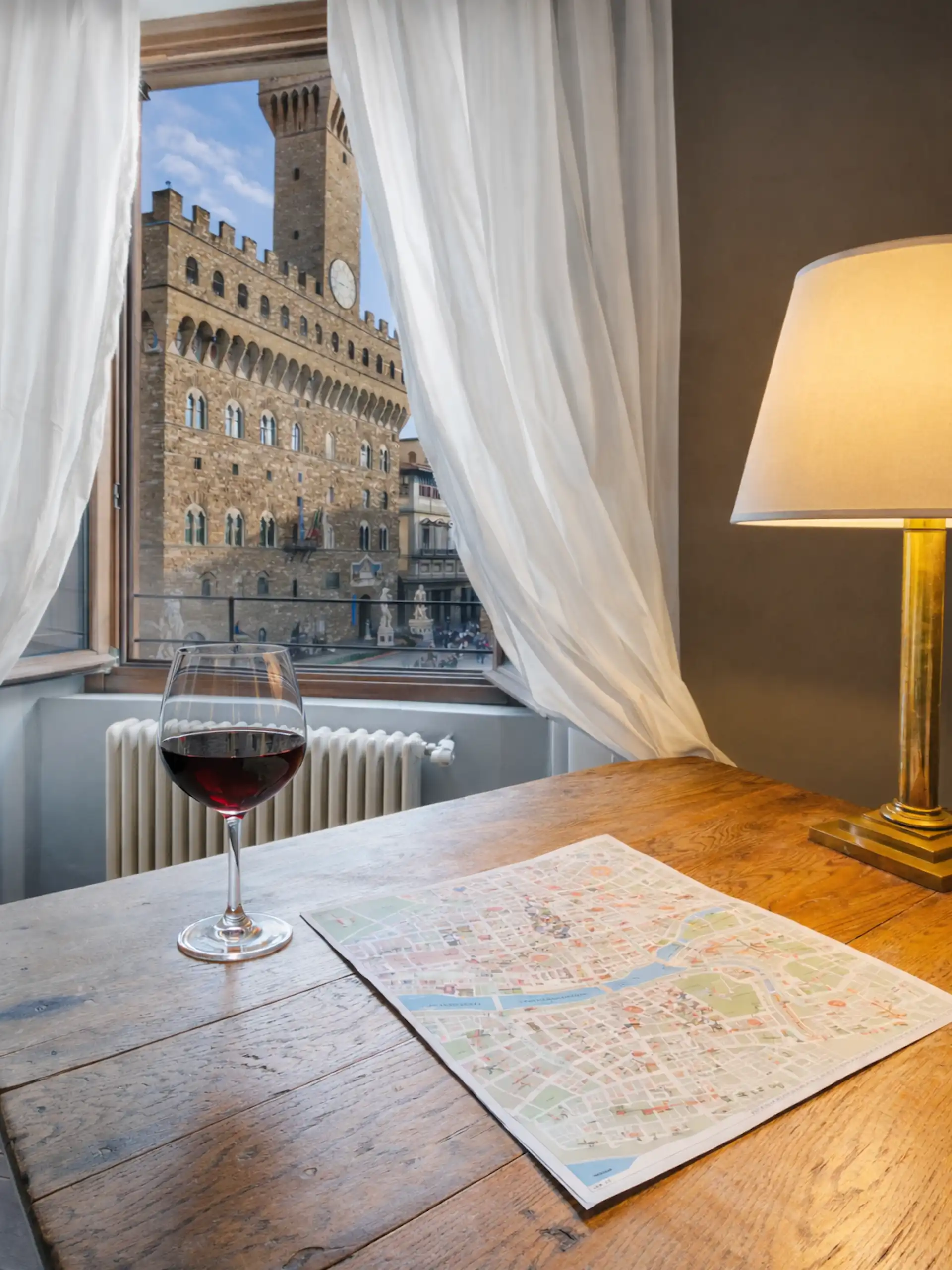 Florence hotel room view of Florence