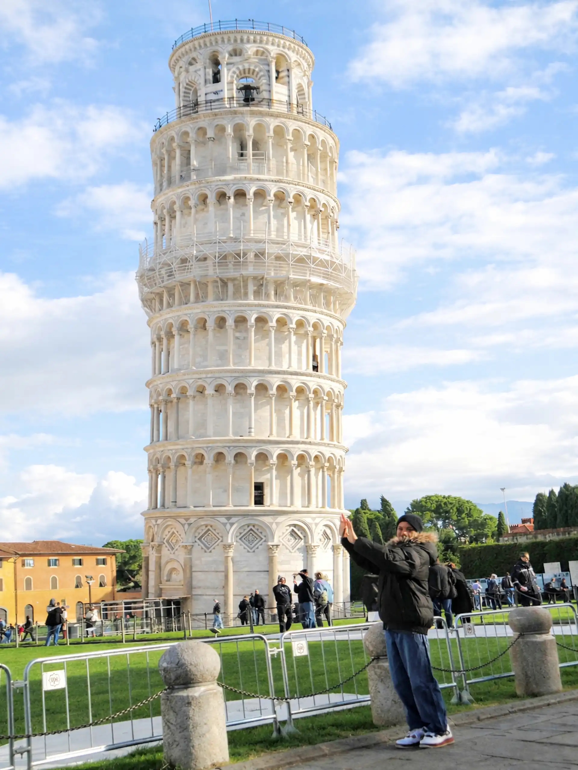 Pisa Malik at Leaning Tower