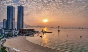 Songdo Beach water view hotel Busan South Korea
