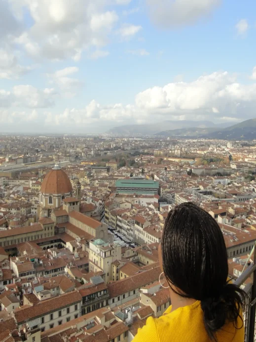 Stacey looking over Florence Duomo