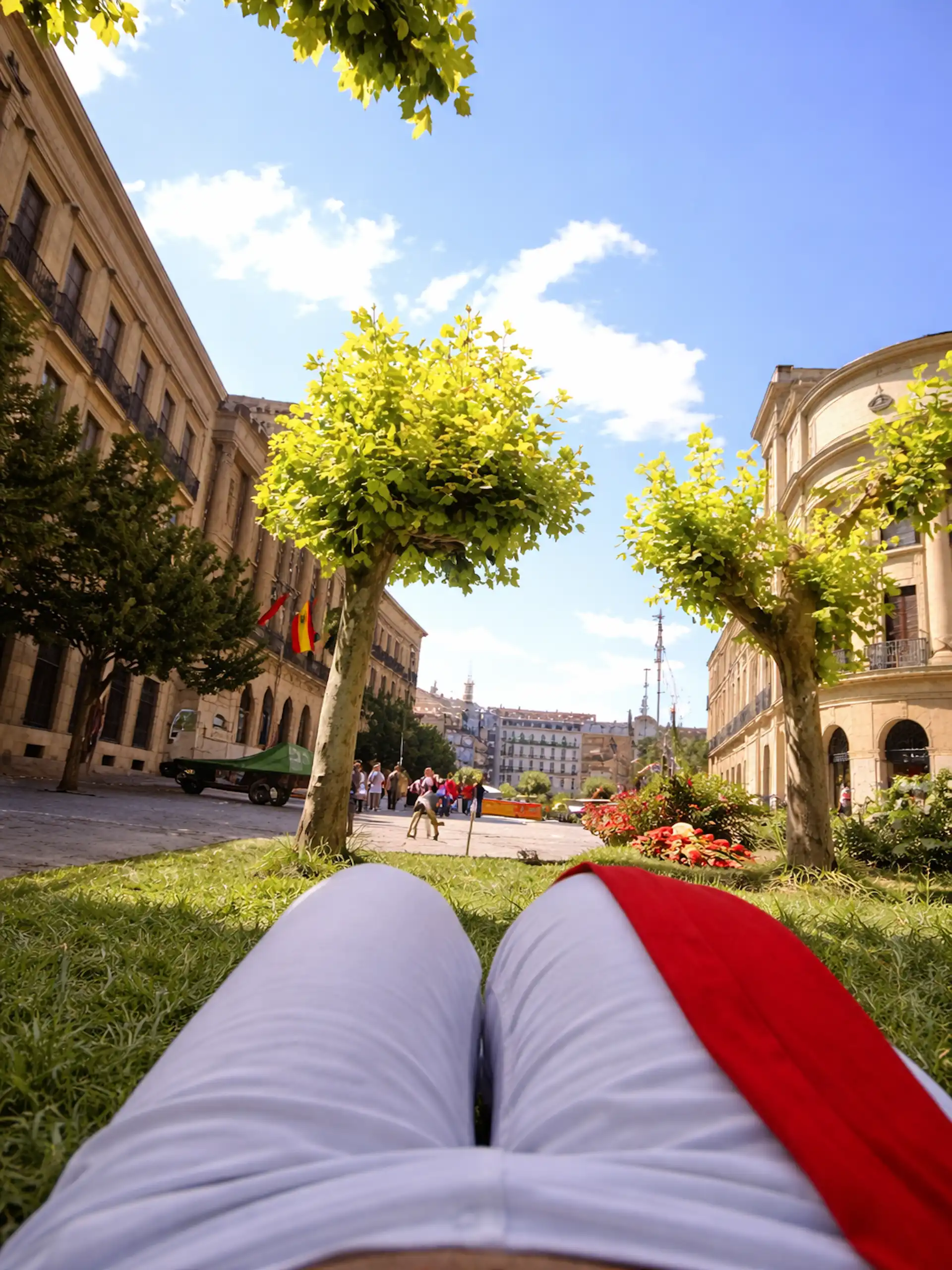 woman at Running of the Bulls