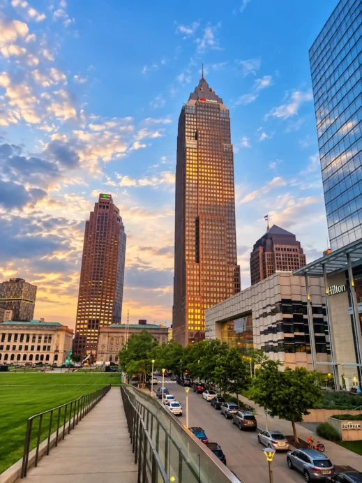 Cleveland Skyline at Golden Hour