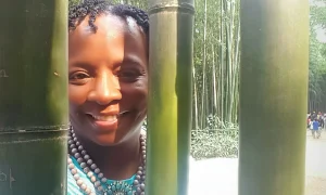 Stacey, bamboo forest, Damyang