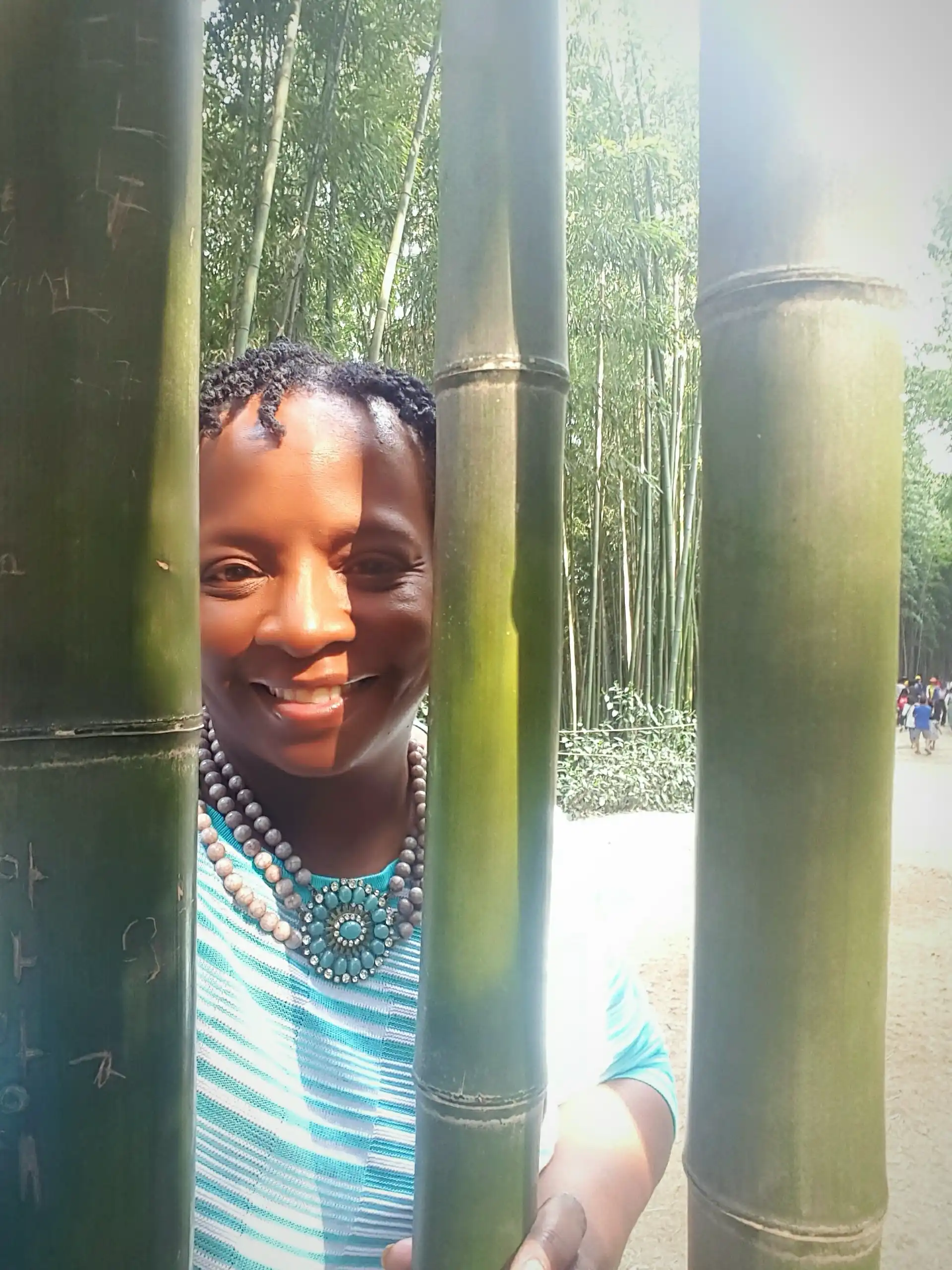 Stacey, bamboo forest, Damyang