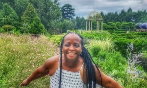 Stacey in Paju Botanical Gardens