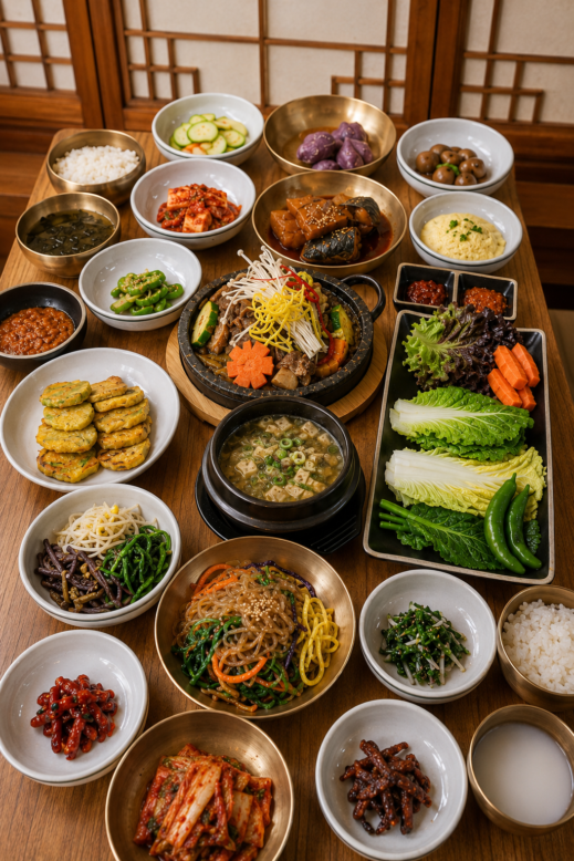 South Korea Banchan dishes Gyeongju
