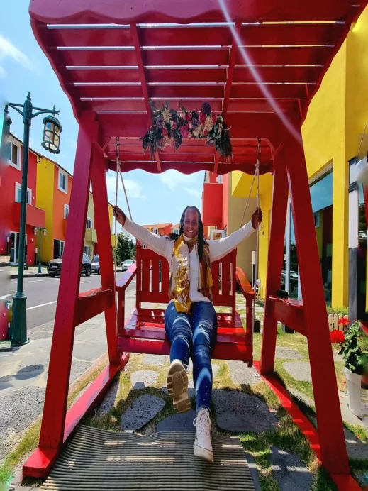 Jeju Photo Stacey Swiss Village red swing