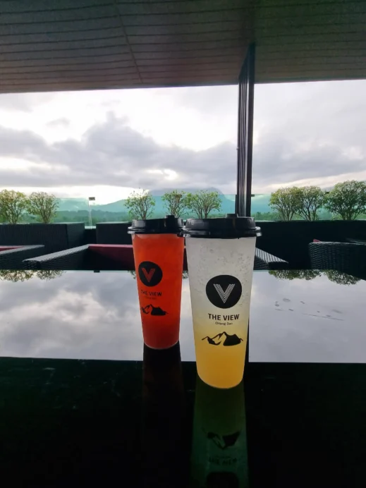 The View, breakfast juice, rooftop