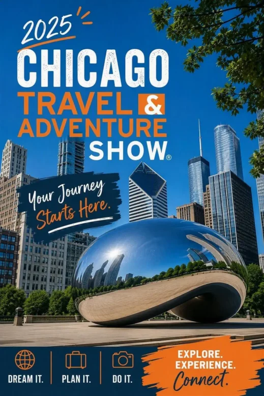 2025 Chicago Travel & Adventure Show, Pinterest Pin