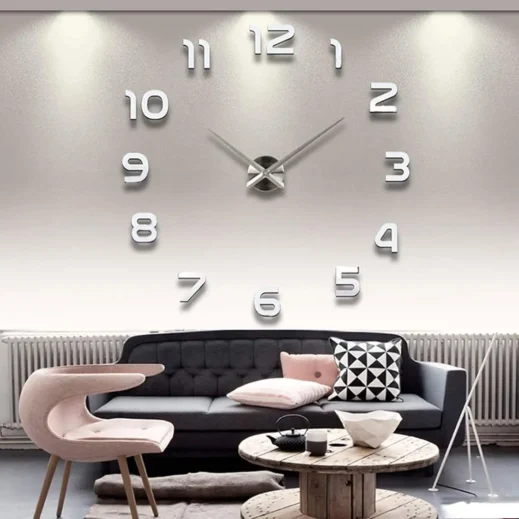 3D DIY Wall Clock Arabic Numerals