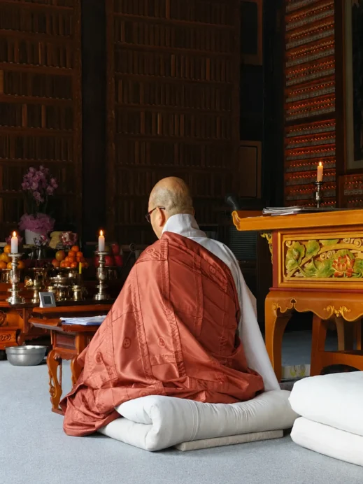 Apsan Mountain, Monk, Chanting, Temple, Daegu