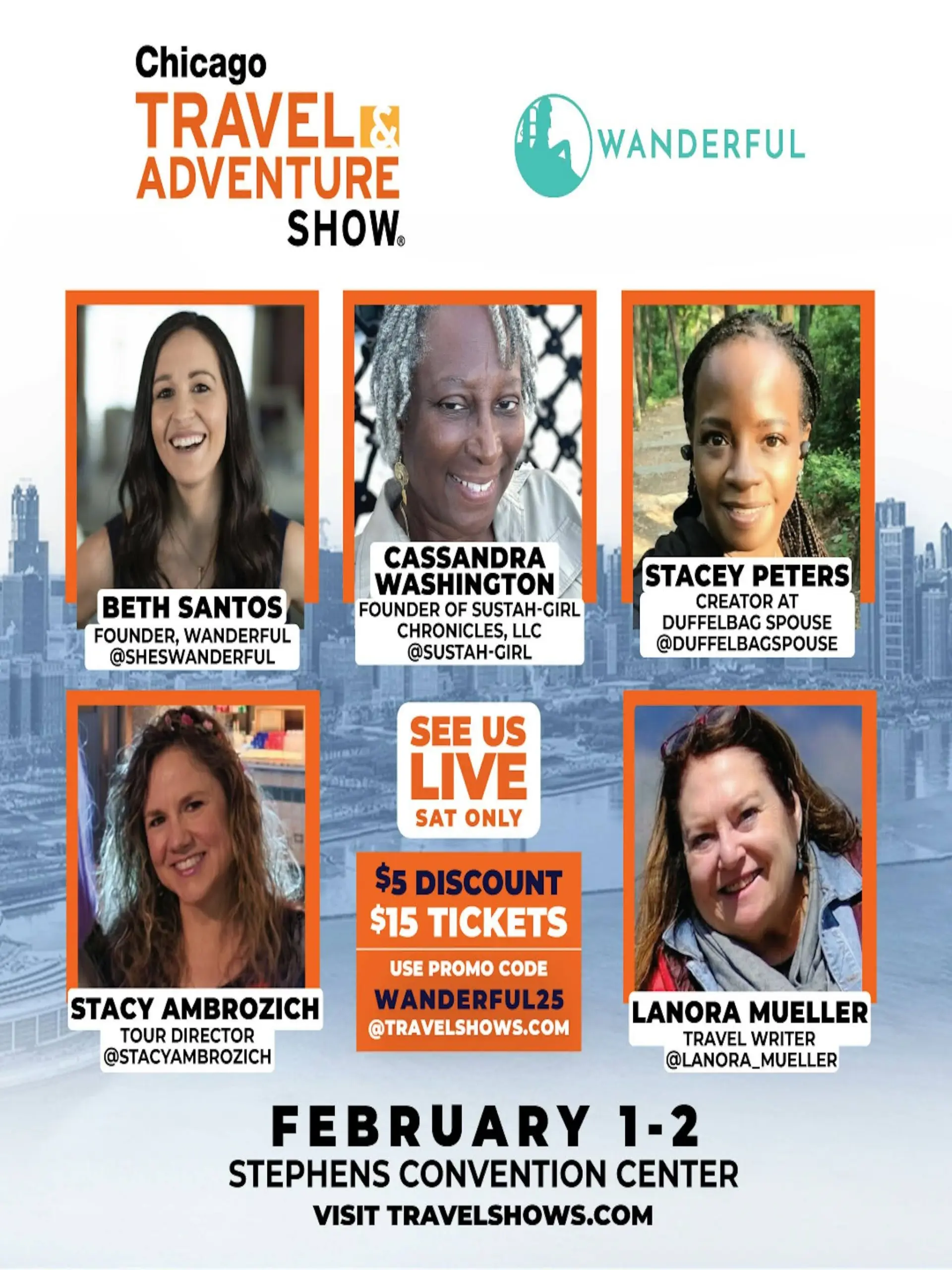 Chicago Travel Adventure Show 2025, Wanderful