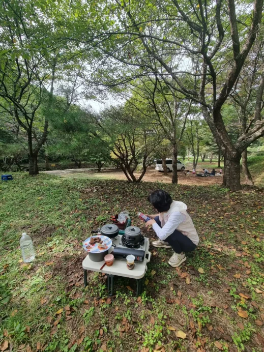 Day camping, Mrs kim day camping in South Korea