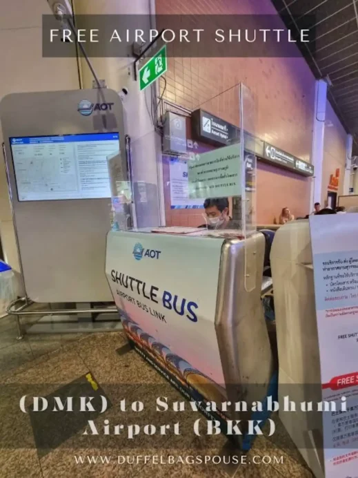 How to Take the Free Shuttle-- Bangkok Don Muang Airport (DMK) to Suvarnabhumi Airport (BKK) _ Dbs travels