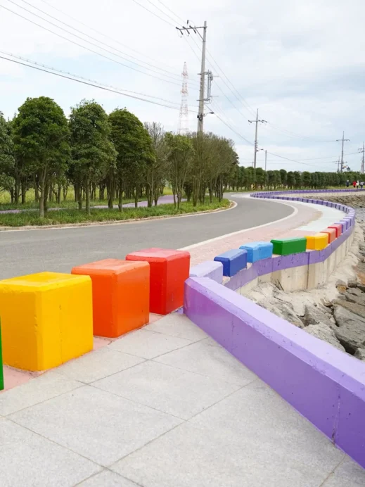 Purple Island colorful bricks South Korea