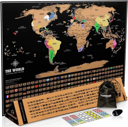 Scratch off World Map, affiliate link