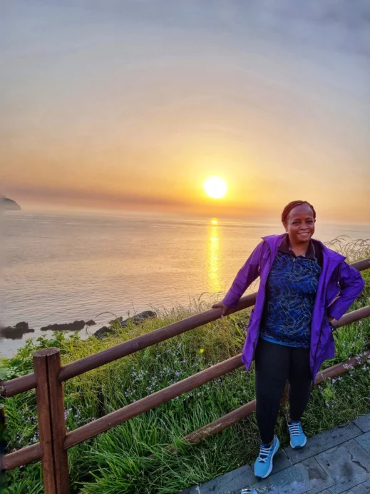 Seongsan Ilchulbong Stacey morning hike