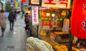 South Korean hotteok street food