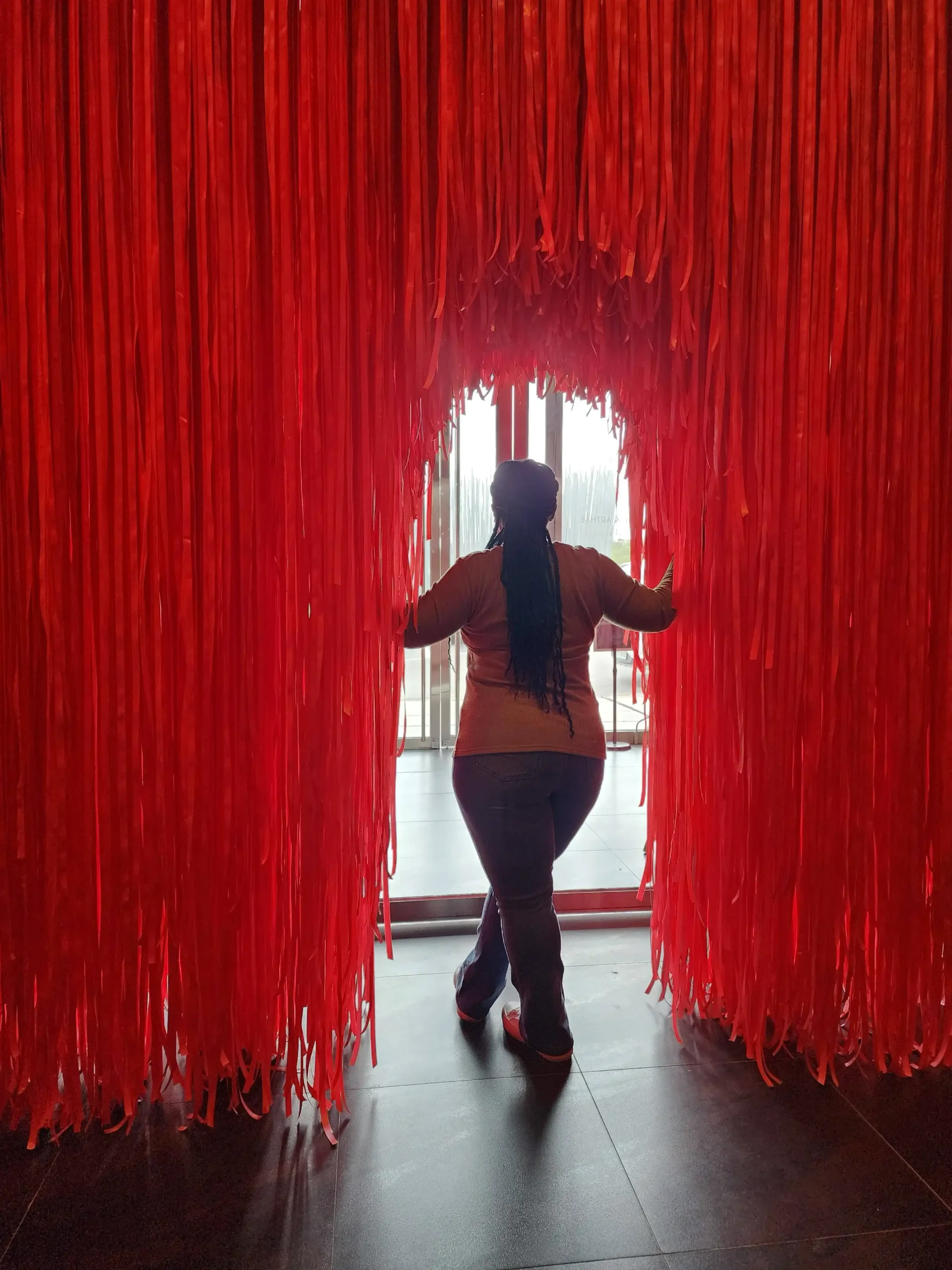 Stacey red curtain Museum Gangwondo