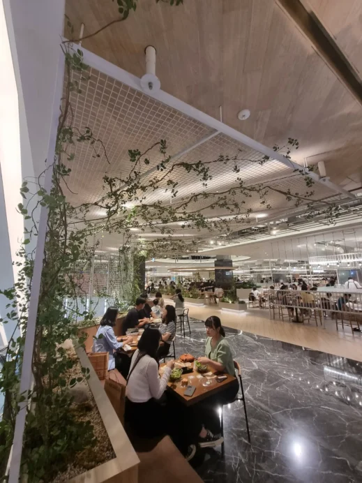 Hyundai Daegu, B1 level, newly renovated food court