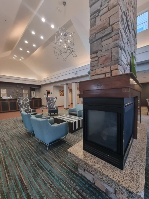 residence inn moline fireplace