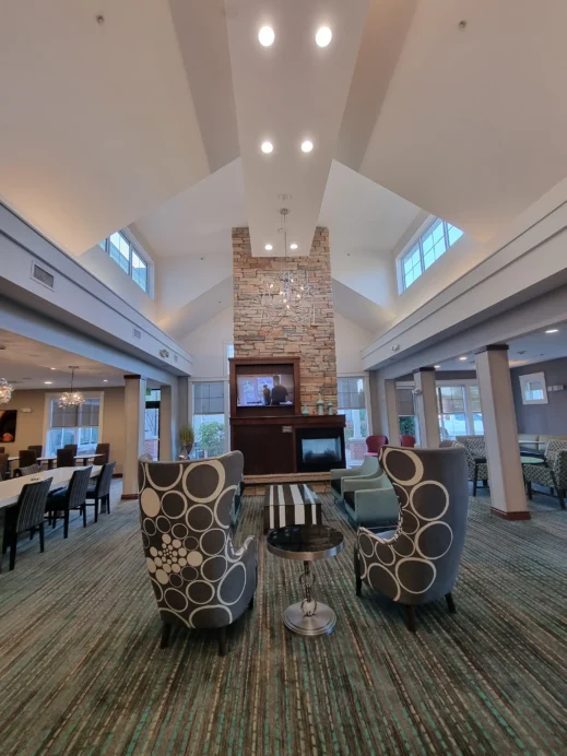 residence inn moline tall chairs TV