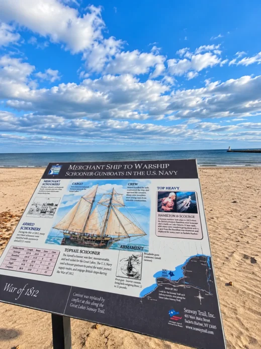 Charlotte Beach, map, merchant warship
