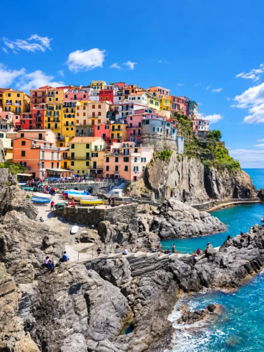 Cinque Terra, Manarola pastel buildings