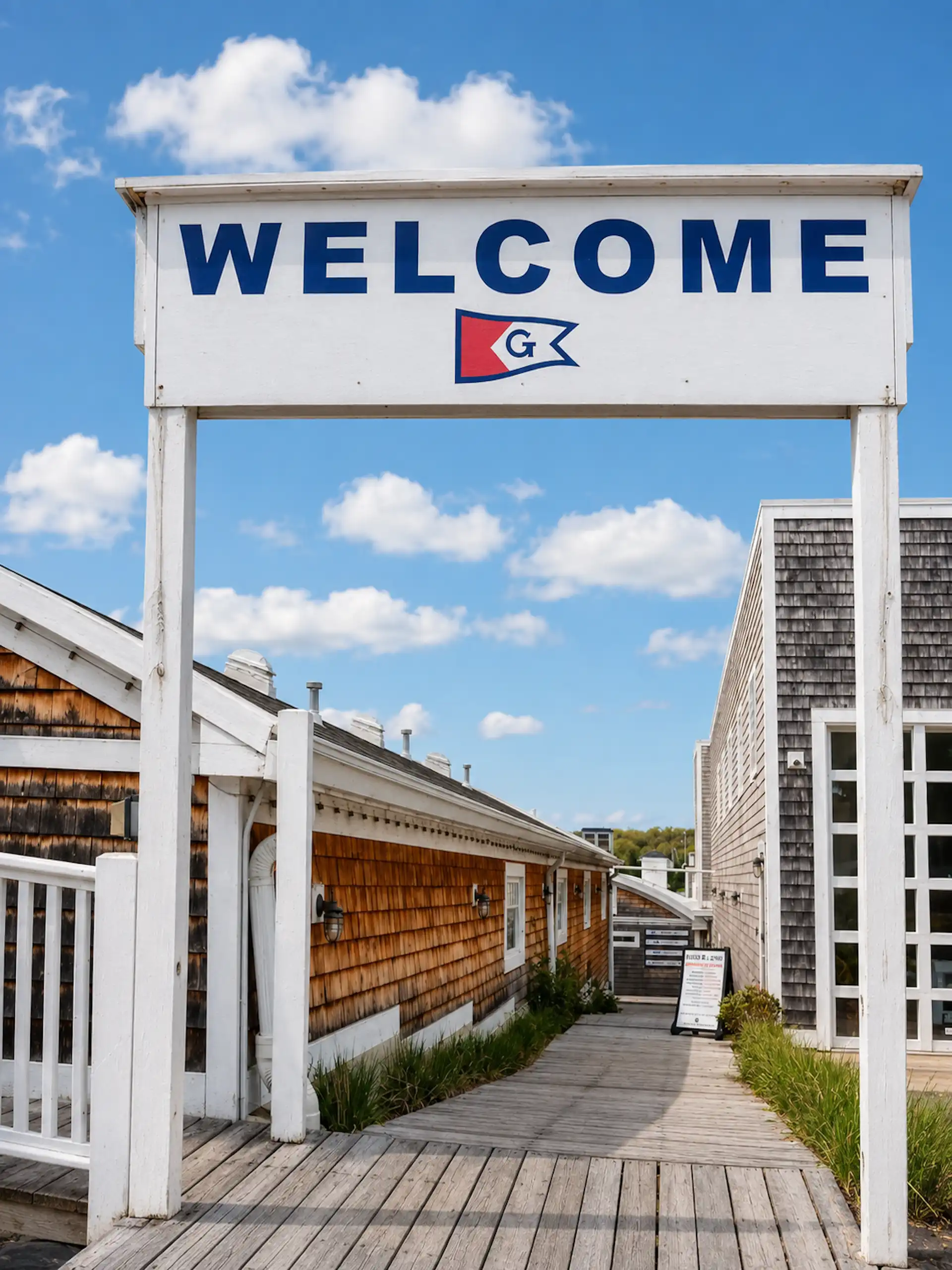 Geneva Lake, Welcome sign
