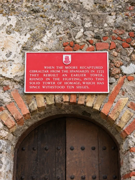 Gibraltar Tower of Homage Plaque