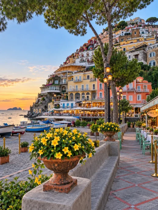 Golden-Hour Positano Promenade