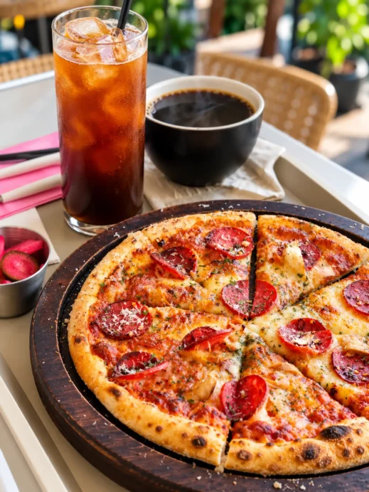 Gwangju, Lowful Cafe, Pepperoni Pizza and Drinks