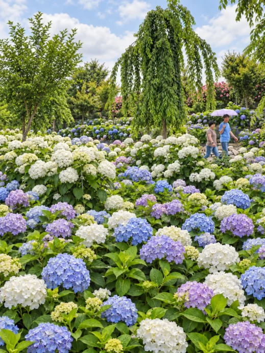 Hydrangea festival, couple, Yugo Saekdong