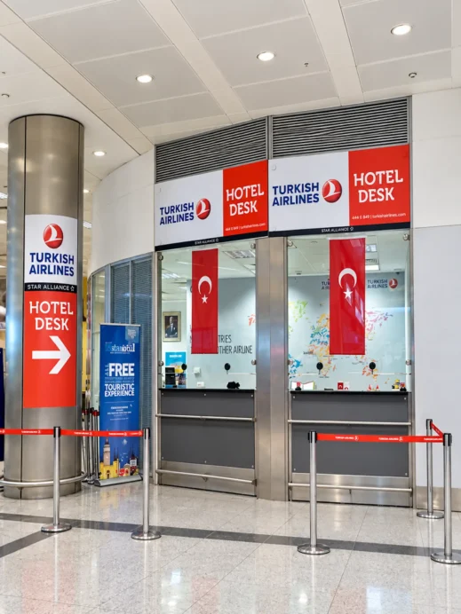 Istanbul, Turkish Airlines hotel desk