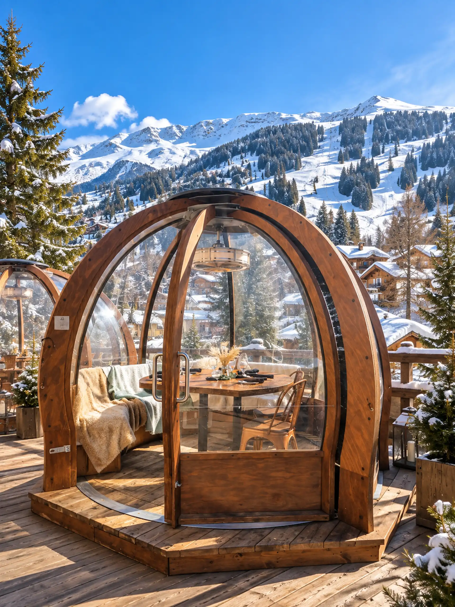 Salt Lake City, Alpine Igloo Dining Terrace