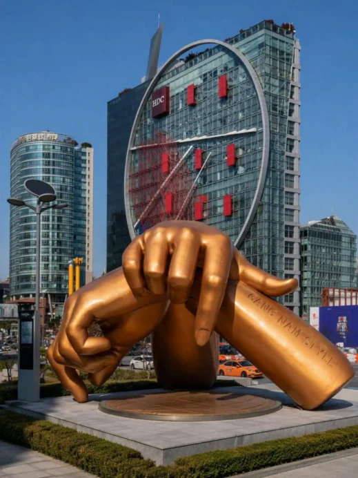 Seoul, Gangnam statue